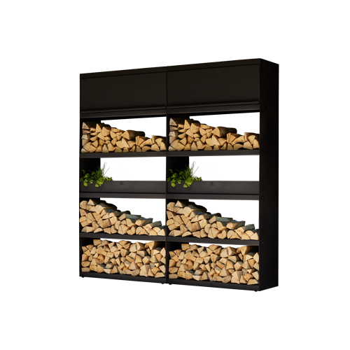 Wood Storage Black 200